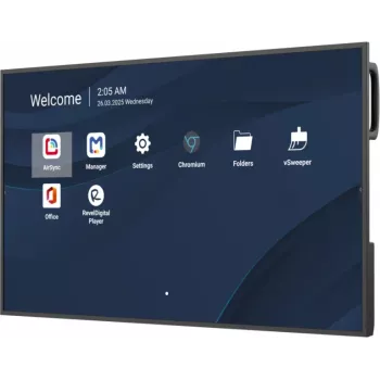 Ammattikäyttöön tarkoitettu kaupallinen näyttö VIEWSONIC 43 inch (109,2 cm) 4K UHD LCD, 500 cd/m², Android 14, 24/7, Wi‑Fi