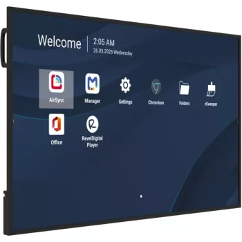 Ammattikäyttöön tarkoitettu 65 inch 4K-kaupallinen näyttö VIEWSONIC CDE6531-1C, 3840×2160, 500 cd/m², Android 14, 24/7, VESA