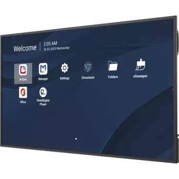 Ammattikäyttöön tarkoitettu 65 inch 4K-kaupallinen näyttö VIEWSONIC CDE6531-1C, 3840×2160, 500 cd/m², Android 14, 24/7, VESA