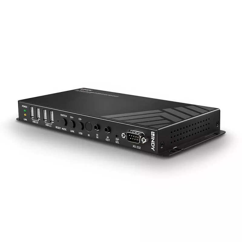 AV-vastaanotin Lindy 4K HDMI & USB over IP Extender Receiver