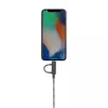USB 2.0 -datakaapeli native union BELT-ULC-ZEB-NP, 2 m, USB-A–USB-C / Micro-USB B / Lightning, musta, valkoinen