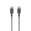 USB-C-kaapeli Native Union BELT-C-ZEB-2-NP, 1,2 m, USB-C–USB-C, musta/valkoinen