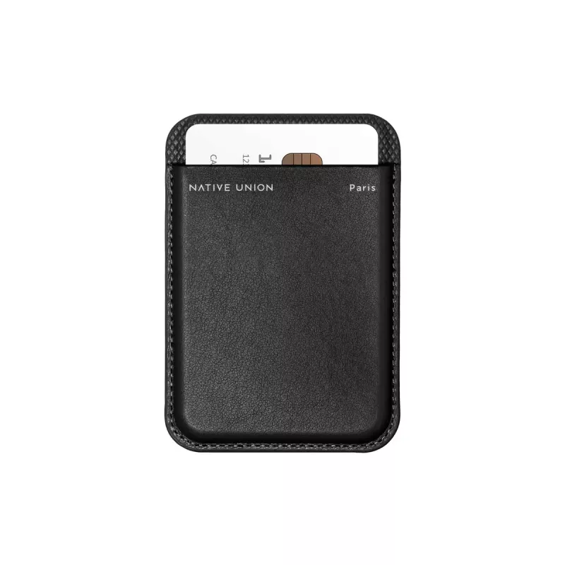 Lompakkokotelo Native Union (Re)Classic musta iPhone 15/15 Pro/15 Plus/15 Pro Max, iPhone 14/14 Pro/14 Plus/14 Pro Max ja iPhone 13 -sarjalle