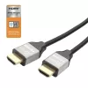 j5create JDC52 Ultra HD 4K HDMI™ -kaapeli, musta ja harmaa, 2 m