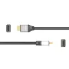 j5create JDC52 Ultra HD 4K HDMI™ -kaapeli, musta ja harmaa, 2 m