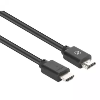 Manhattan HDMI 4K@60Hz -kaapeli Ethernetillä, 7,5 m, sopii KAIKKIIN 4K- ja 1080p/HD-sovelluksiin – välittömään päivitykseen tai valmistautumiseen tuleviin tarpeisiin, uros-uros, musta, Ultra HD 4k x 2k, elinikäinen takuu, Premium High Speed