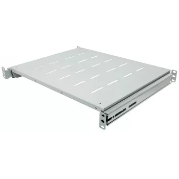 Intellinet 19 tuuman työntöhylly, 1HE, 600–800 mm syville kaapeille ja telineille, hyllysyvyys 350 mm, harmaa