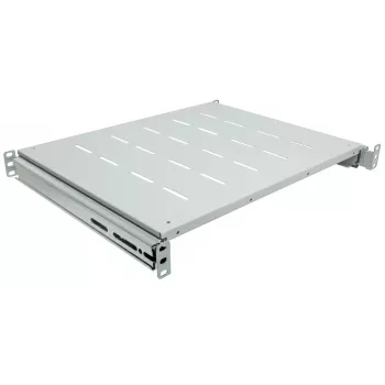 Intellinet 19 tuuman työntöhylly, 1HE, 600–800 mm syville kaapeille ja telineille, hyllysyvyys 350 mm, harmaa