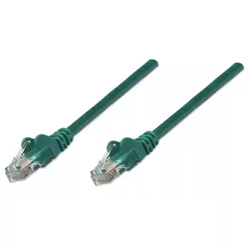 Intellinet verkkopatch-kaapeli, Cat5e, 2 m, vihreä, CCA, U/UTP, PVC, RJ45, kullatut kontaktit, taittumissuoja, valettu, elinikäinen takuu