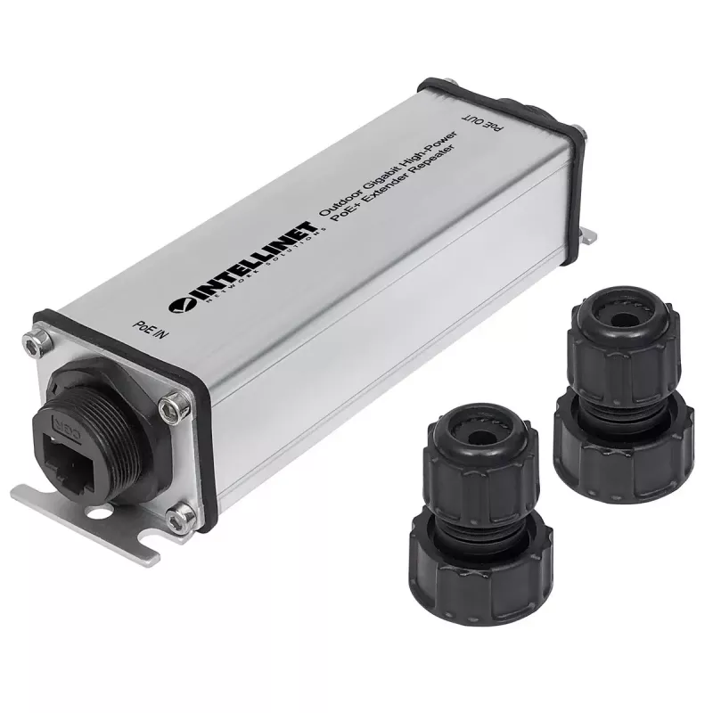 Ulkokäyttöön Gigabit PoE+ -jatko Intellinet 561211