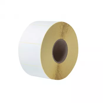 Brother Premium - puolikiiltävä - yläpinta pinnoitettu - valkoinen - 102 x 74 mm 11 600 tarraa (4 rullaa)