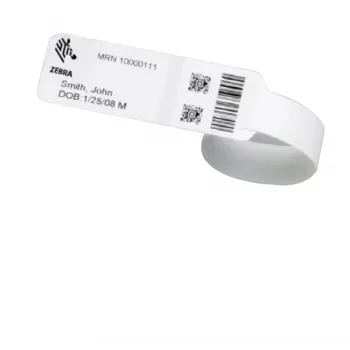 Zebra 10031289K ranneke valkoinen sairaalaranneke