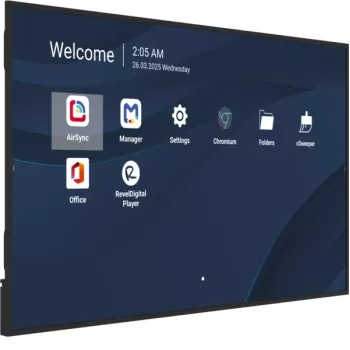 Ammattikäyttöön tarkoitettu kaupallinen näyttö VIEWSONIC 75 inch 4K (3840×2160), LCD, 500 cd/m², Android 14, 24/7, VESA