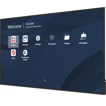Ammattikäyttöön tarkoitettu kaupallinen näyttö VIEWSONIC 75 inch 4K (3840×2160), LCD, 500 cd/m², Android 14, 24/7, VESA