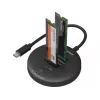 Sandberg USB3.2-kloonausdock NVMe M.2 SSD:lle, musta, 20 Gbit/s
