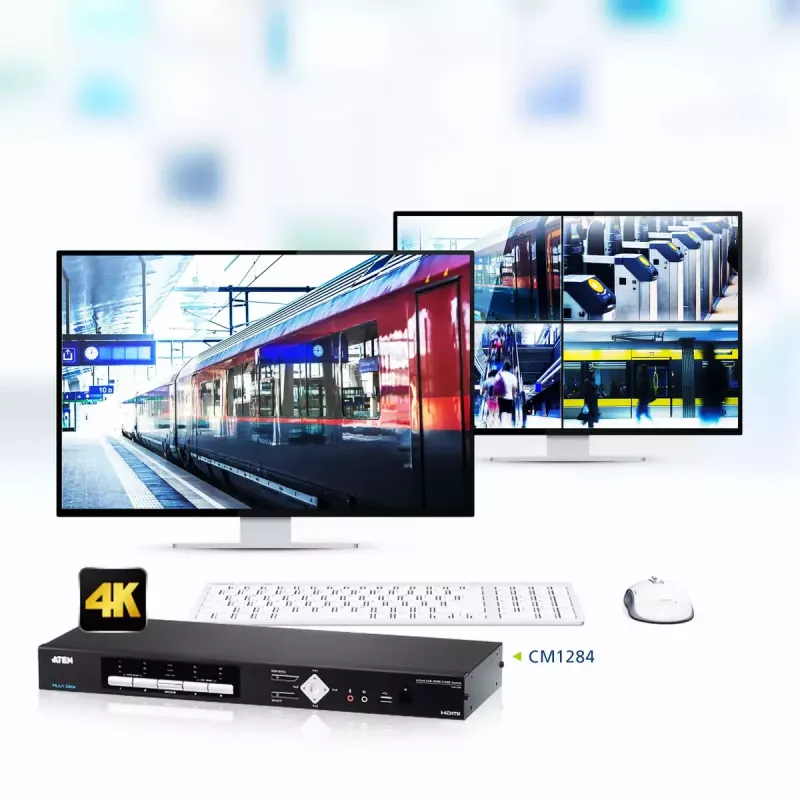 ATEN 4-porttinen USB HDMI Multi-View KVMP -kytkin