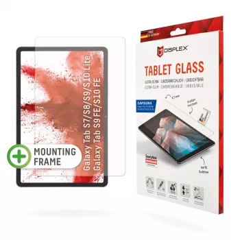 Displex Tablet Glass (9H) Samsung Galaxy Tab S7/S8/S9/S9 FE/S10 FE/S10 Lite, Eco-asennuskehys, särkymätön