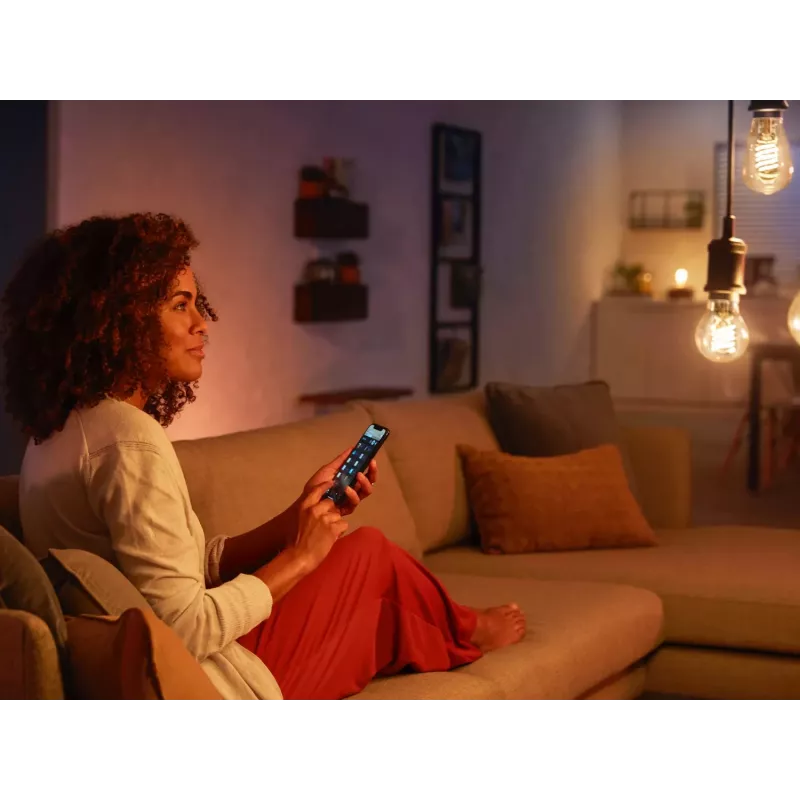Philips Hue A60 – E27 älylamppu, älylamppu, Bluetooth/Zigbee, valkoinen, LED, E27, A60