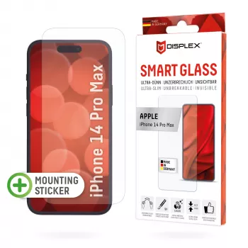 Displex Smart Glass (9H) Apple iPhone 14 Pro Max, asennustarra, särkymätön, ultrahohut, näkymätön