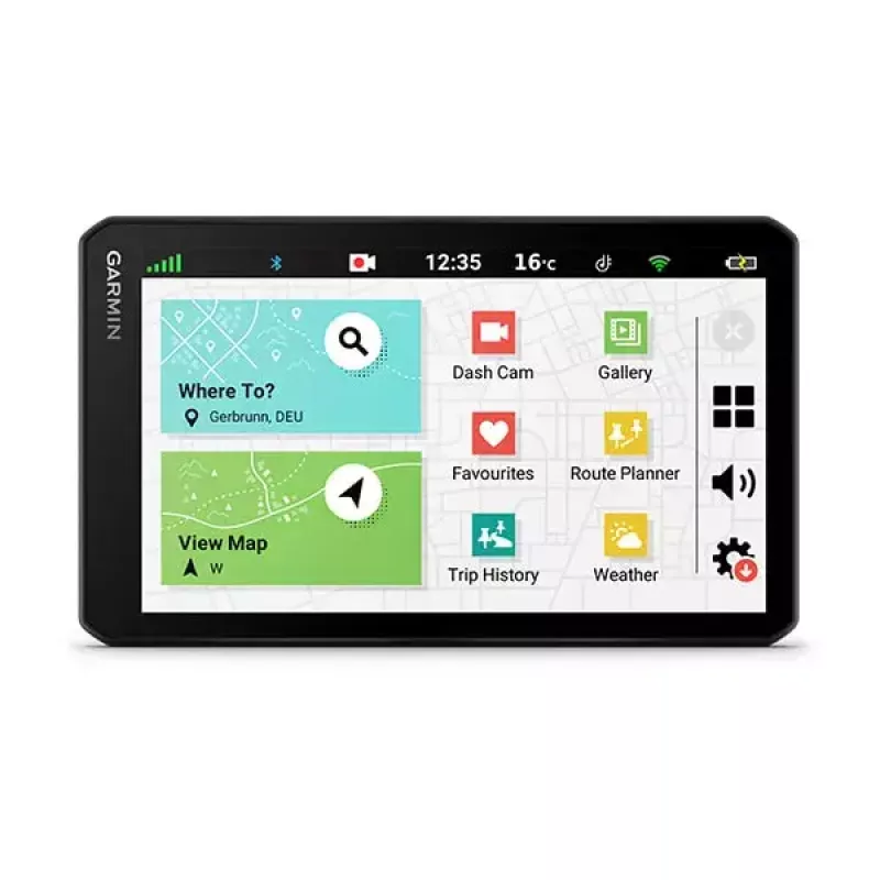 Garmin DriveCam 76 EU 6,95" (17,6 cm) GPS/Galileo-navigaattori sisäänrakennetulla ajokameralla, 1080p, 140°, Wi-Fi