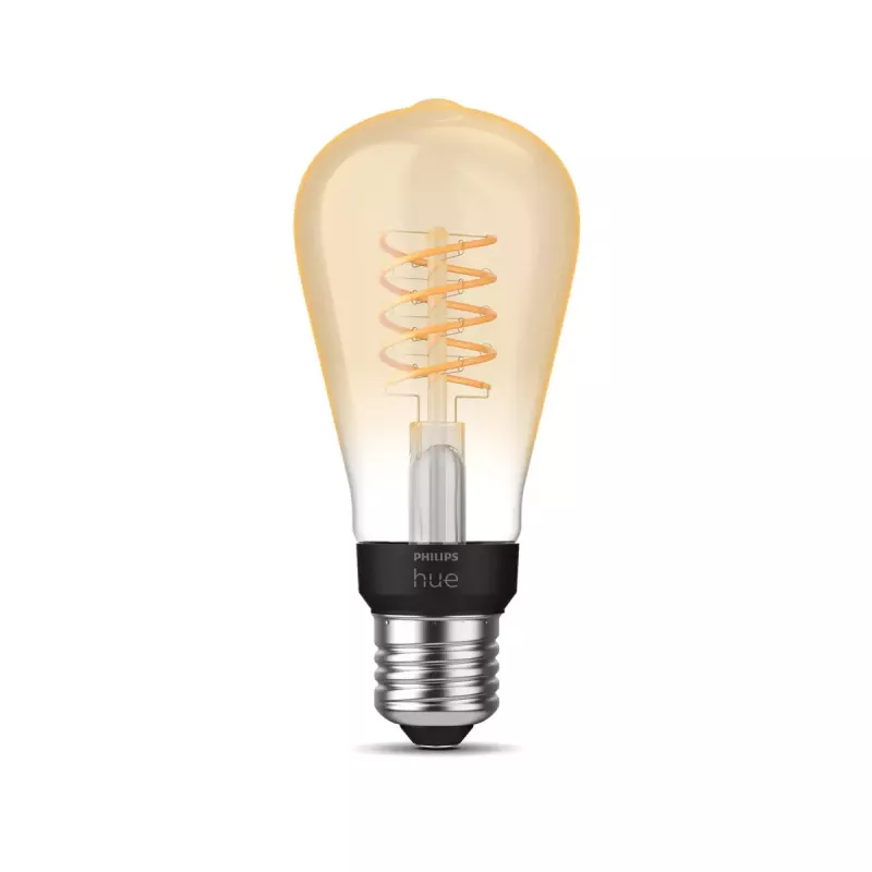 Älylamppu Philips ST64 Edison E27 Bluetooth/Zigbee, 7 W, läpinäkyvä, 60×135 mm