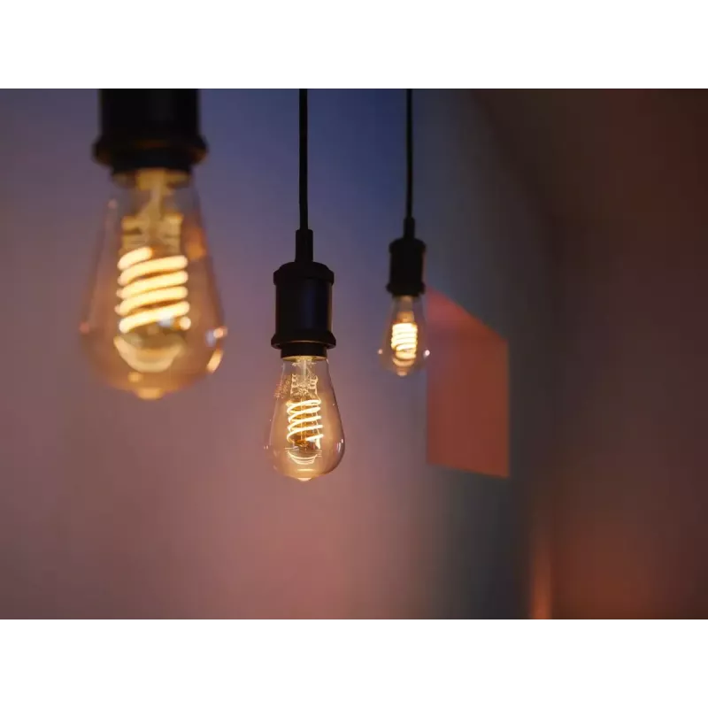 Älylamppu Philips ST64 Edison E27 Bluetooth/Zigbee, 7 W, läpinäkyvä, 60×135 mm