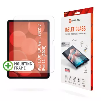 Displex Tablet Glass (9H) Apple iPad 10,9 inch (10. sukup., 2022)/11 inch (2025), Eco-asennuskehys, särkymätön