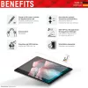Displex Tablet Glass (9H) Apple iPad 10,9 inch (10. sukup., 2022)/11 inch (2025), Eco-asennuskehys, särkymätön