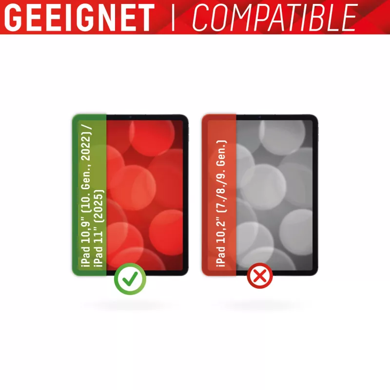 Displex Tablet Glass (9H) Apple iPad 10,9 inch (10. sukup., 2022)/11 inch (2025), Eco-asennuskehys, särkymätön