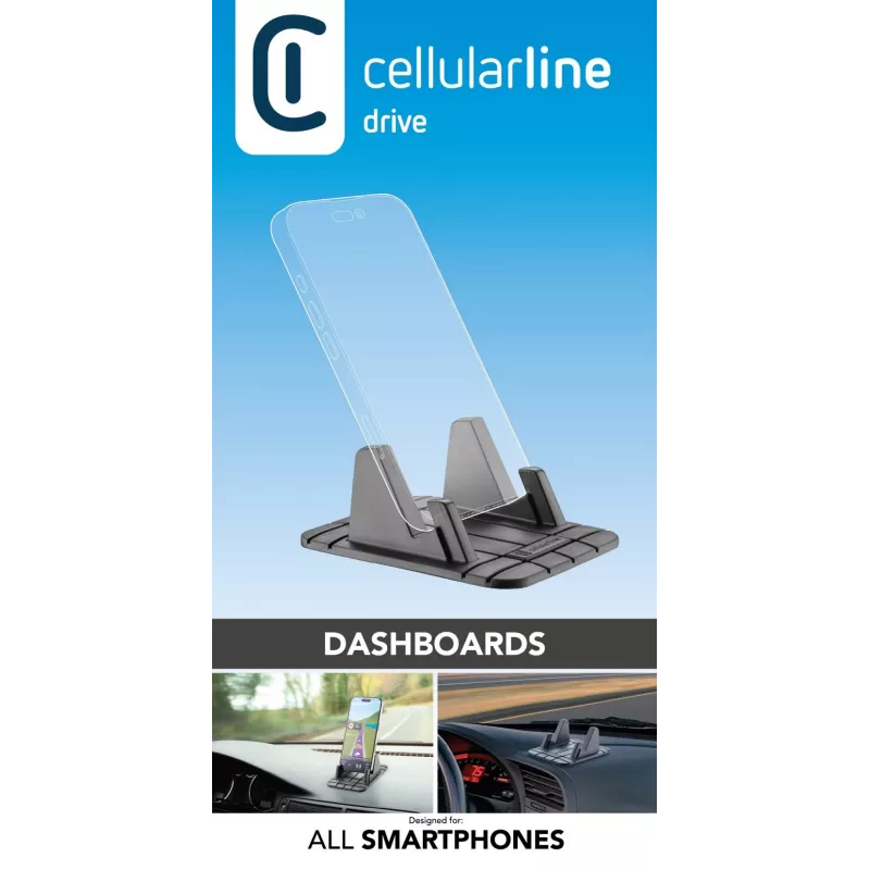 Cellularline Dash Pad Pro – yleinen sisätilan pidike älypuhelimille