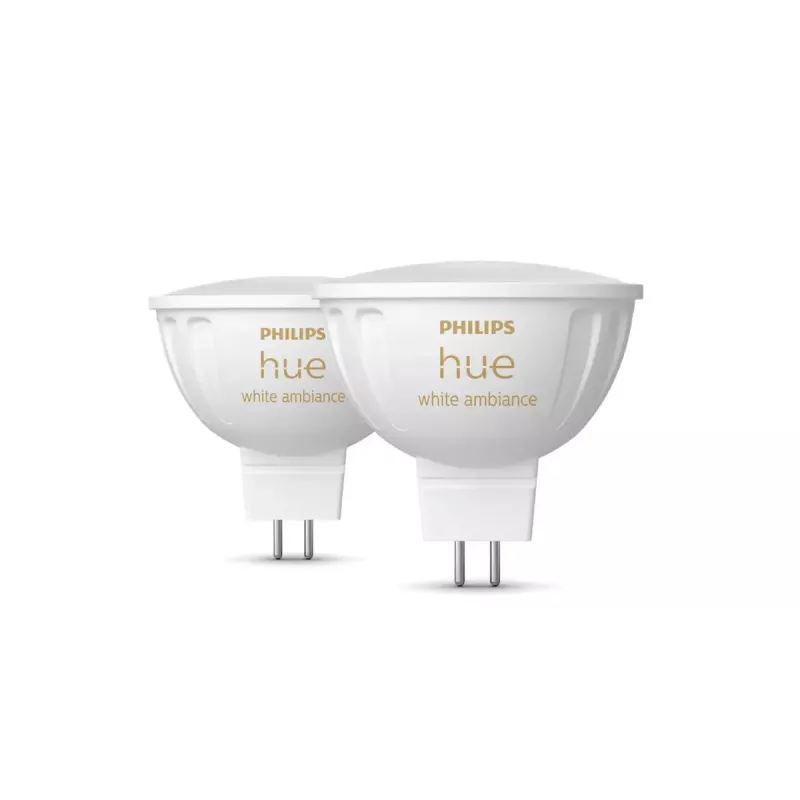 Philips Hue White Ambience MR16 älykäs valopiste, GU53, 5,1 W, Bluetooth/Zigbee