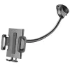 Sourcing Cellularline Hug Flexi XL yleinen imukuppipassiiviteline matkapuhelimille, musta/harmaa