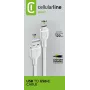 Cellularline-virtakaapeli 120 cm USB-C USB-A uros valkoinen