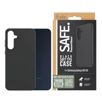 PanzerGlass SAFE. by ® TPU -kotelo Samsung Galaxy A55 5G | musta