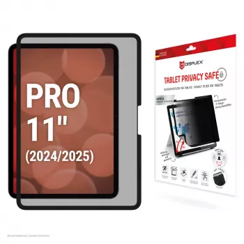 Displex TABLET PRIVACY SAFE irrotettava 2-suuntainen tietosuojasuodatin iPad Pro 11'' (2025/2024)