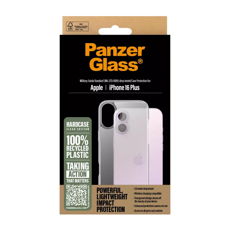Suojakotelo PanzerGlass HardCase läpinäkyvä iPhone '24 6.7 inch