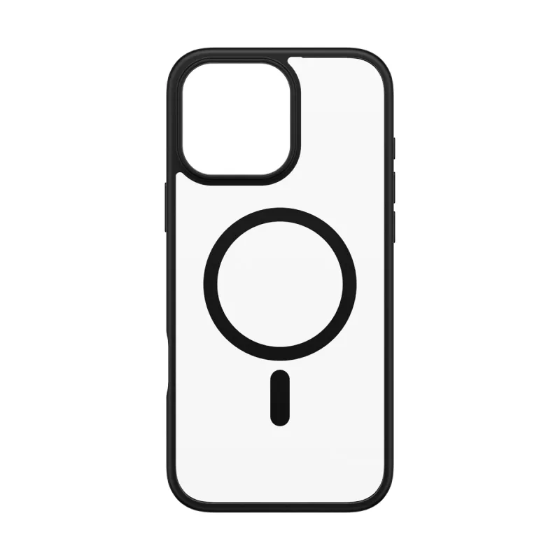 PanzerGlass ® HardCase läpinäkyvä mustalla MagSafe & kehyksellä iPhone 16 Pro Max