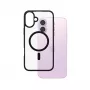 PanzerGlass ® HardCase läpinäkyvä mustalla MagSafe & kehyksellä iPhone 16 Plus