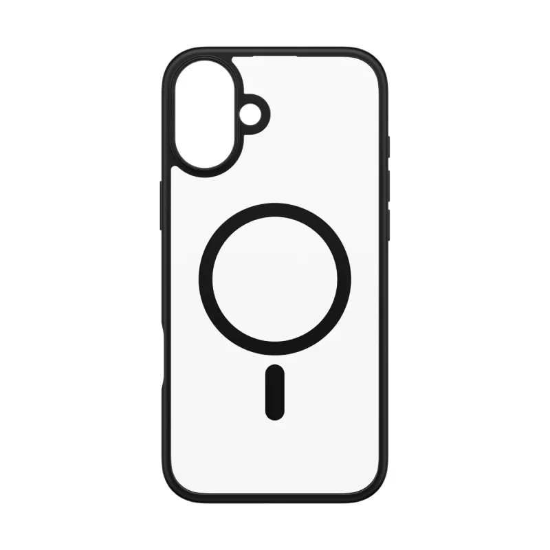 PanzerGlass ® HardCase läpinäkyvä mustalla MagSafe & kehyksellä iPhone 16 Plus