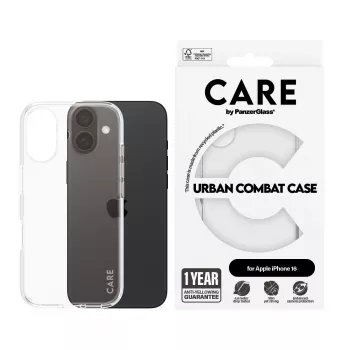 Suojakotelo PanzerGlass CARE by Flagship kotelo läpinäkyvä Urban Combat iPhone '24 6.1 inch