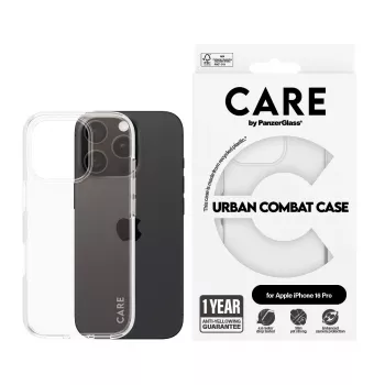 Suojakotelo PanzerGlass CARE by Flagship kotelo läpinäkyvä Urban Combat iPhone '24 6.3 inch Pro