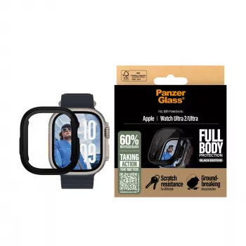 PanzerGlass ® Case Full Body musta Apple Watch Ultra 3 | Ultra 2 | Ultra | 49mm