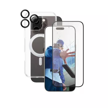 PanzerGlass CARE by ® Feature 3-in-1 keramiikkapaketti iPhone 16 Pro Max