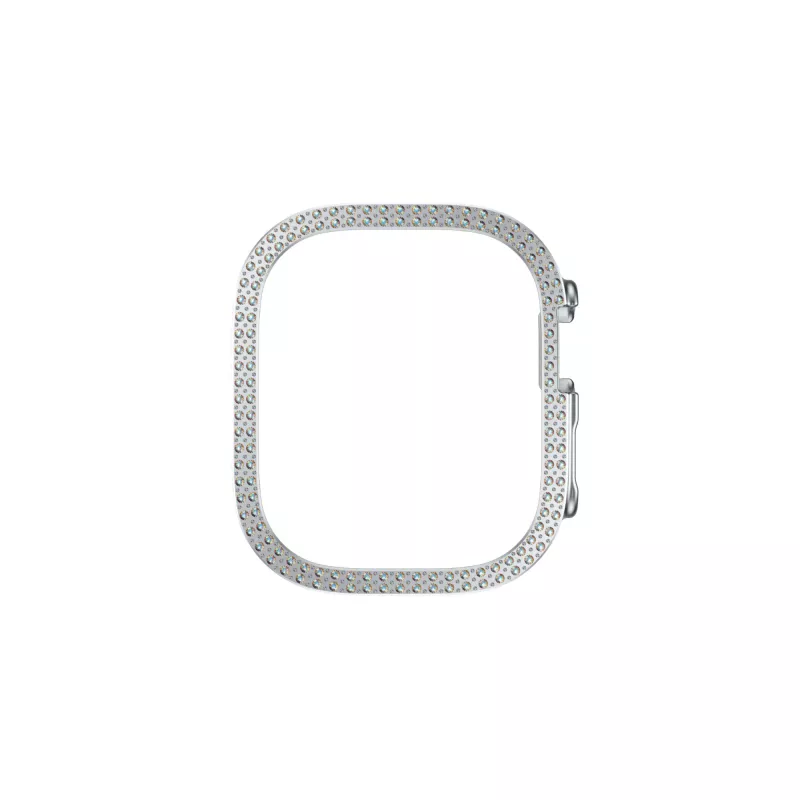 SAFE by PanzerGlass Bling Bumper SAFE95911 suojakehys Apple Watch Ultra / Ultra 2 / Ultra 3 -kellolle, hopea