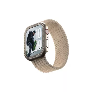 PanzerGlass SAFE. by ® Bling Bumper kulta Apple Watch Series 10 46mm läpinäkyvä