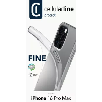 Suojakotelo Cellularline FINECIPH16PRMT iPhone 16 Pro Max läpinäkyvä
