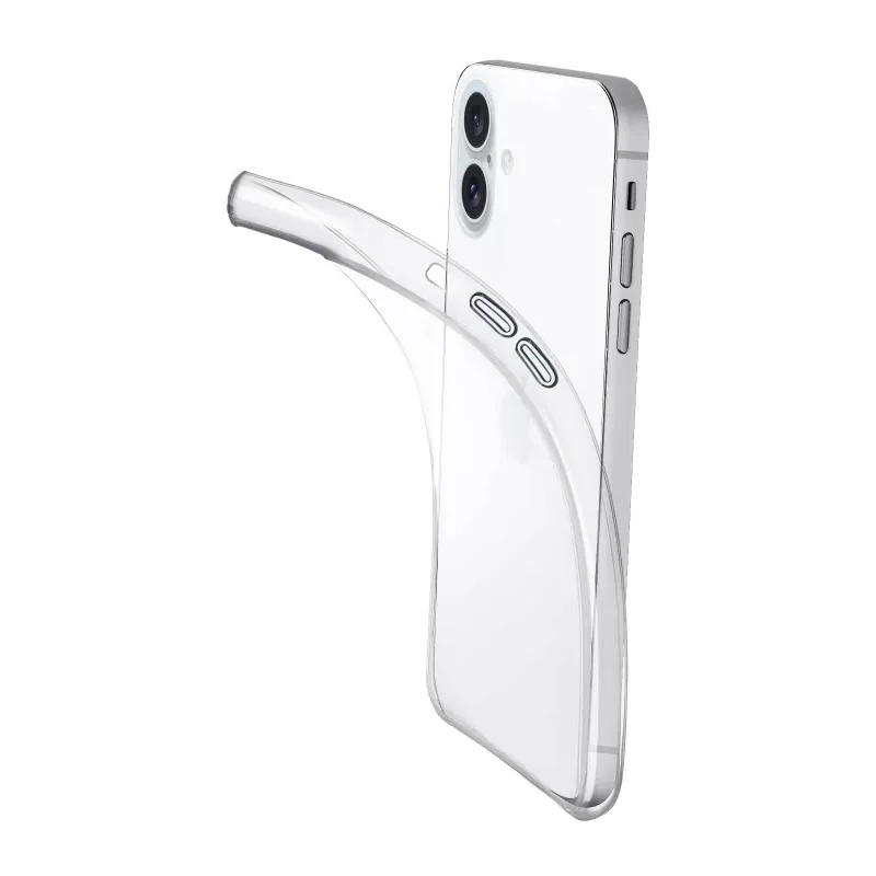 Cellularline FINECIPH16T Fine Case -kuori iPhone 16:lle, läpinäkyvä