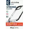Cellularline Strong Guard -kuori iPhone 16 Pro -puhelimelle, läpinäkyvä