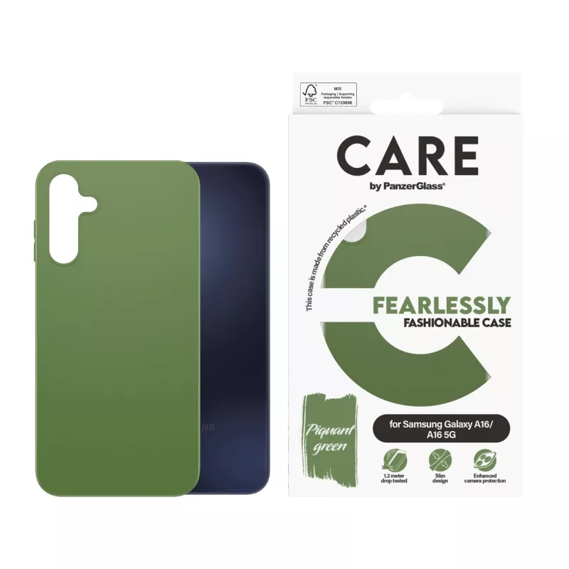 Suojakotelo PanzerGlass CARE by muodikas kotelo vihreä Samsung Galaxy A16 A16 5G