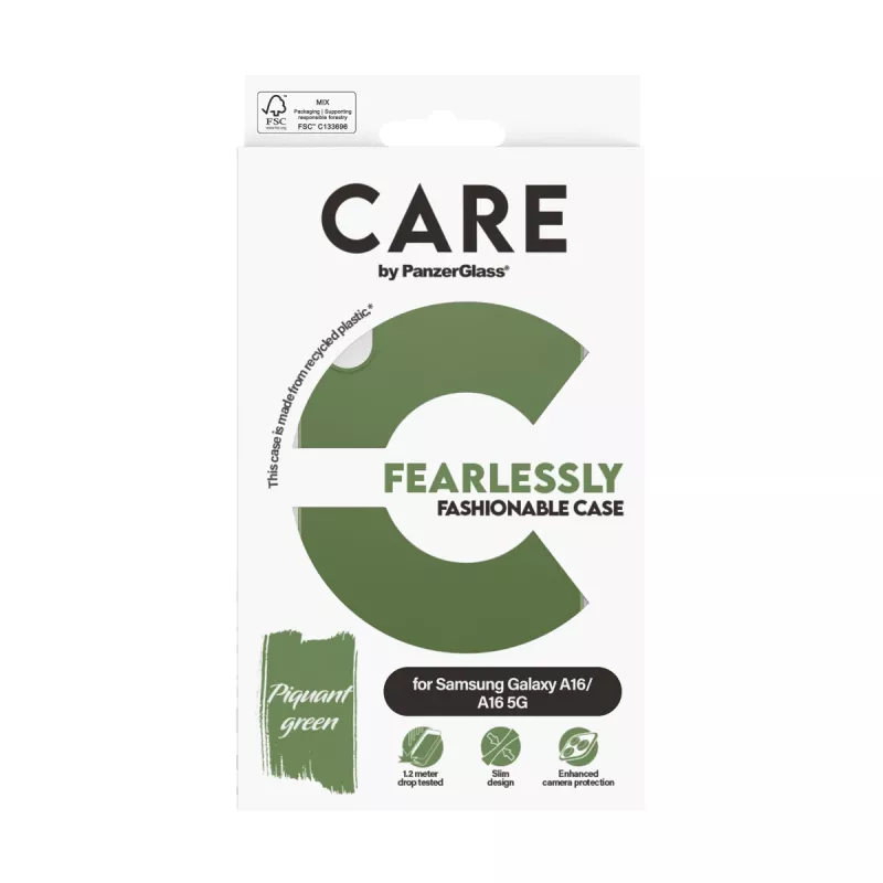 Suojakotelo PanzerGlass CARE by muodikas kotelo vihreä Samsung Galaxy A16 A16 5G